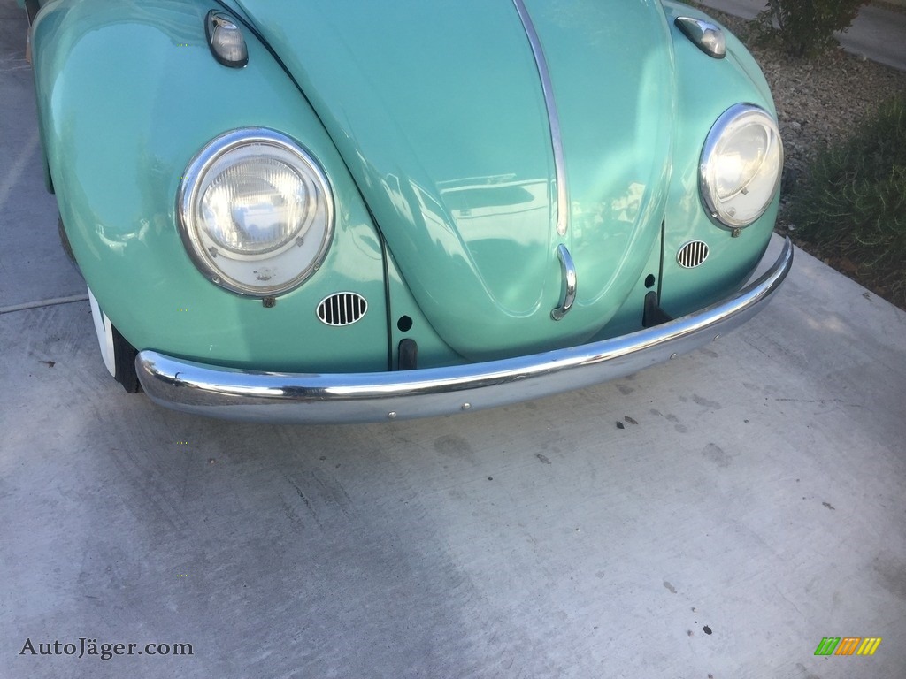 1963 Beetle Coupe - Teal / White/Green Mint photo #13