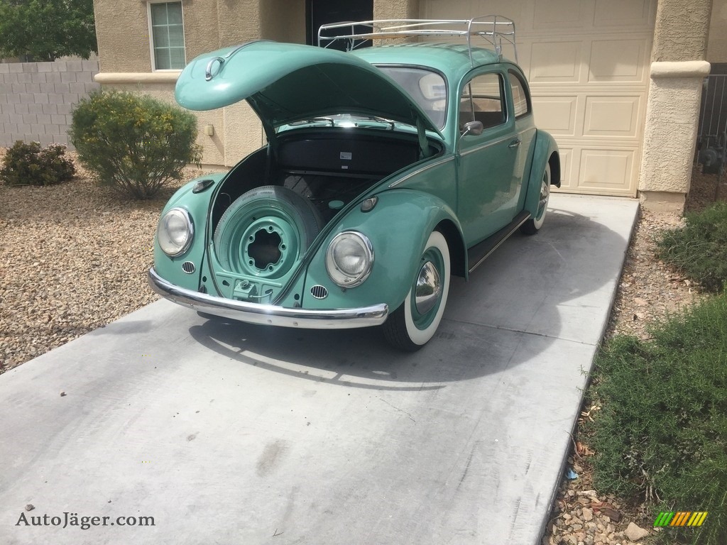 1963 Beetle Coupe - Teal / White/Green Mint photo #19
