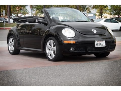 Black 2007 Volkswagen New Beetle 2.5 Convertible