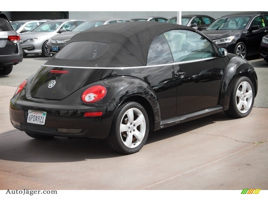 2007 New Beetle 2.5 Convertible - Black / Black photo #9