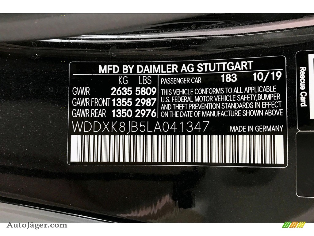 2020 S 63 AMG 4Matic Convertible - Magnetite Black Metallic / designo Porcelain/Espresso photo #24
