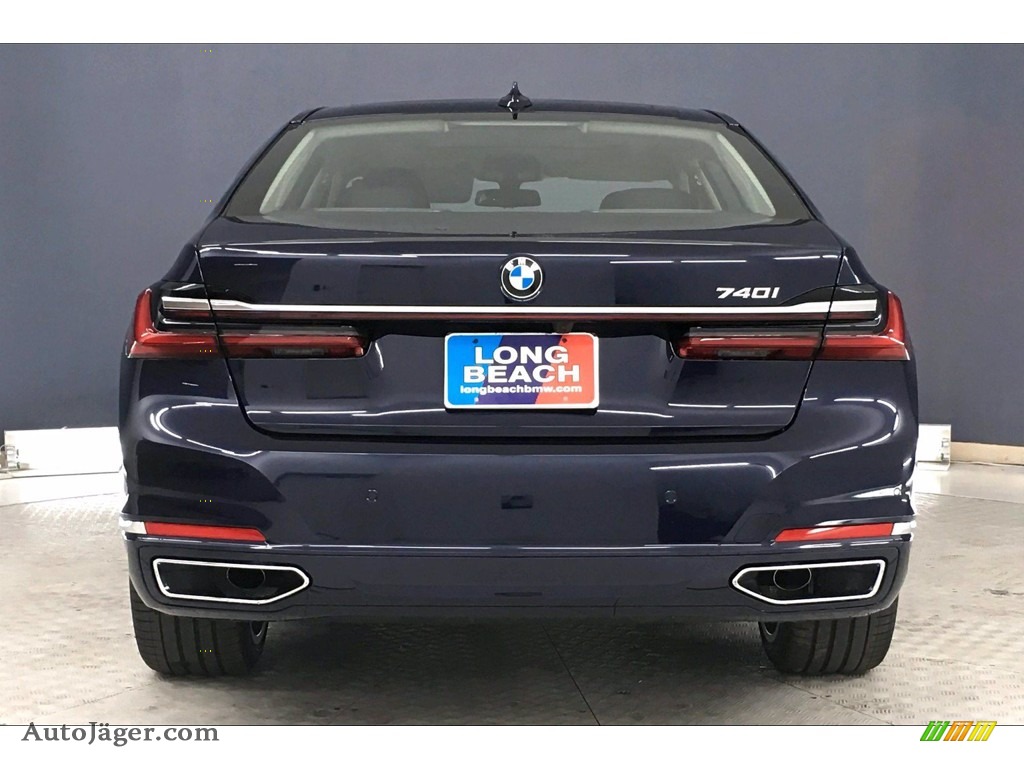 2020 7 Series 740i Sedan - Imperial Blue Metallic / Black photo #3