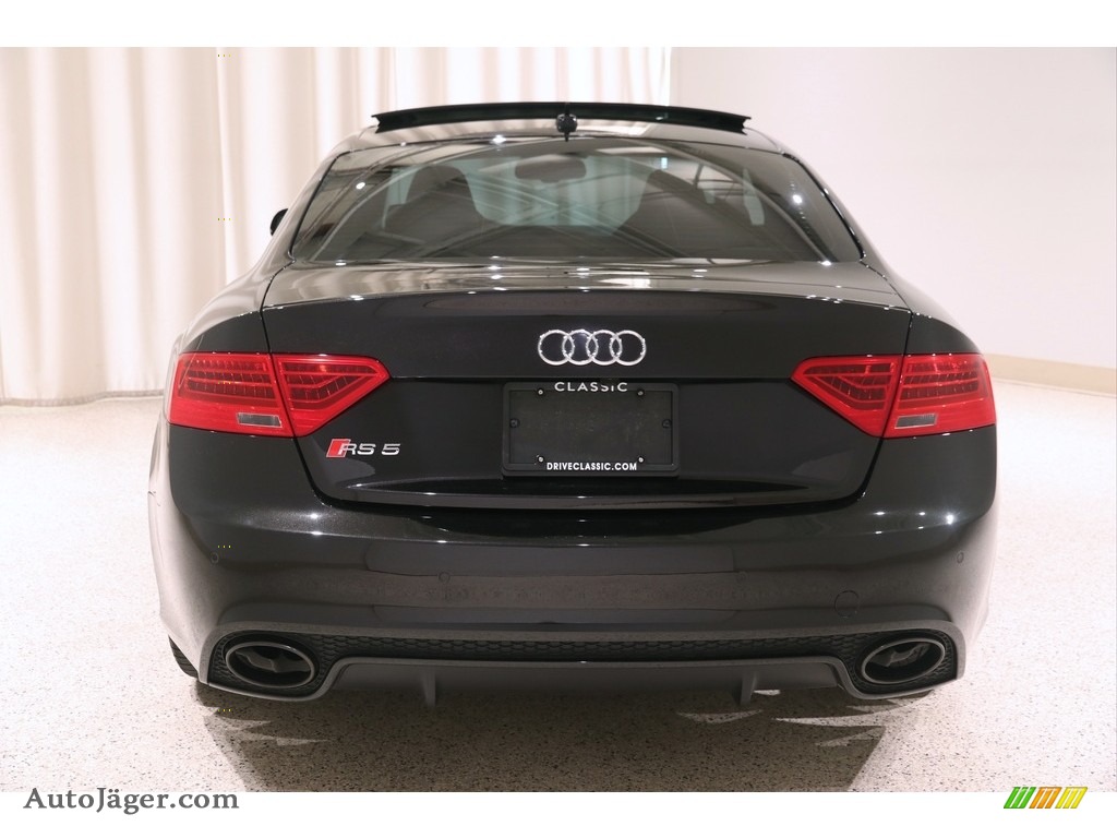 2015 RS 5 Coupe quattro - Panther Black Crystal / Black photo #19