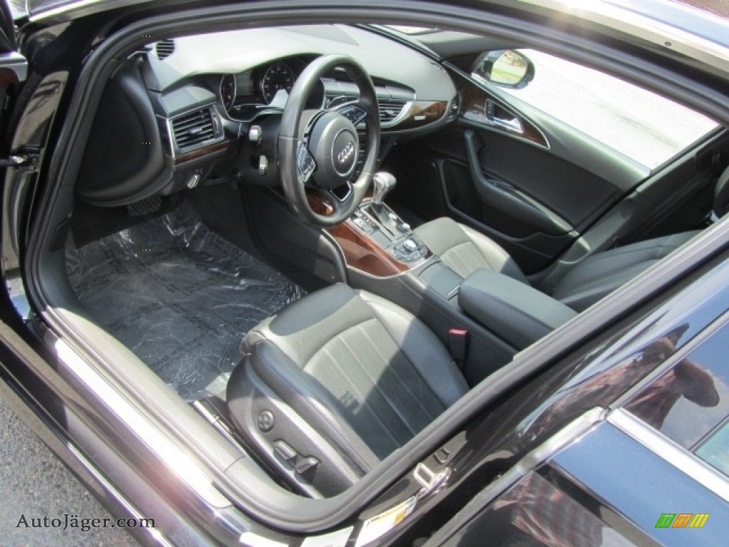2013 A6 3.0T quattro Sedan - Phantom Black Pearl Effect / Black photo #17