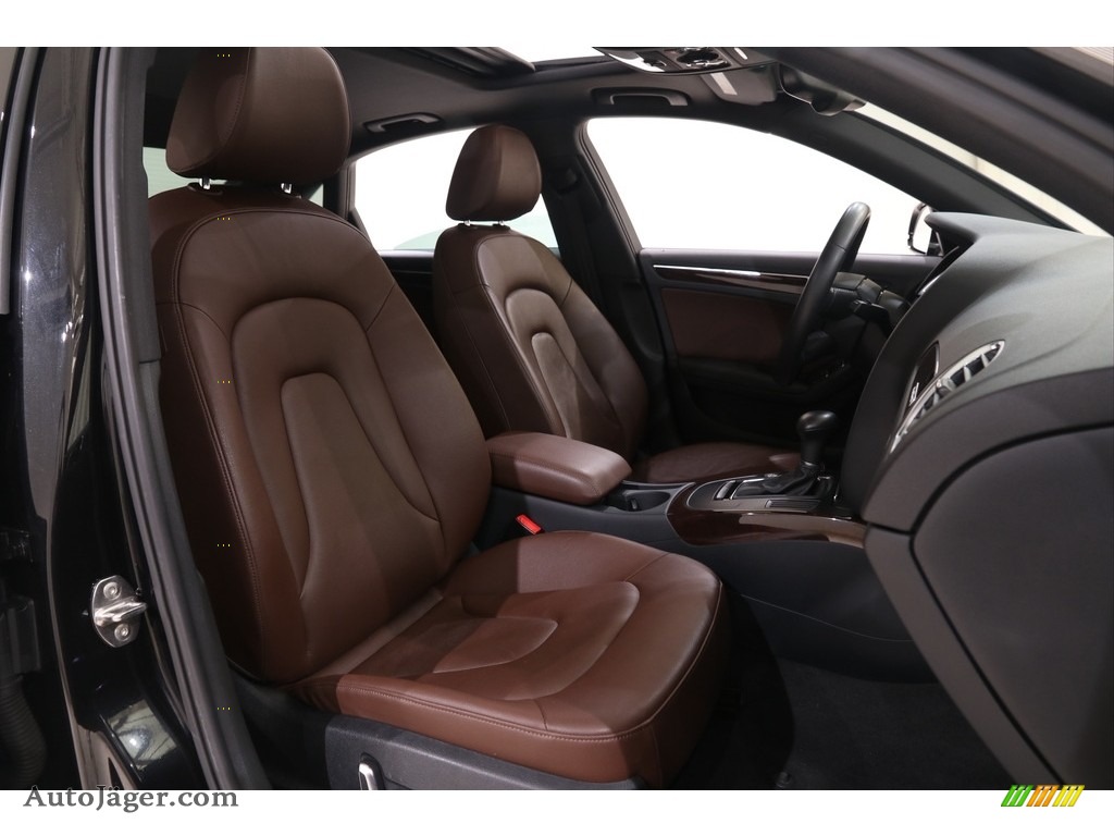 2014 A4 2.0T quattro Sedan - Phantom Black Pearl / Chestnut Brown/Black photo #21