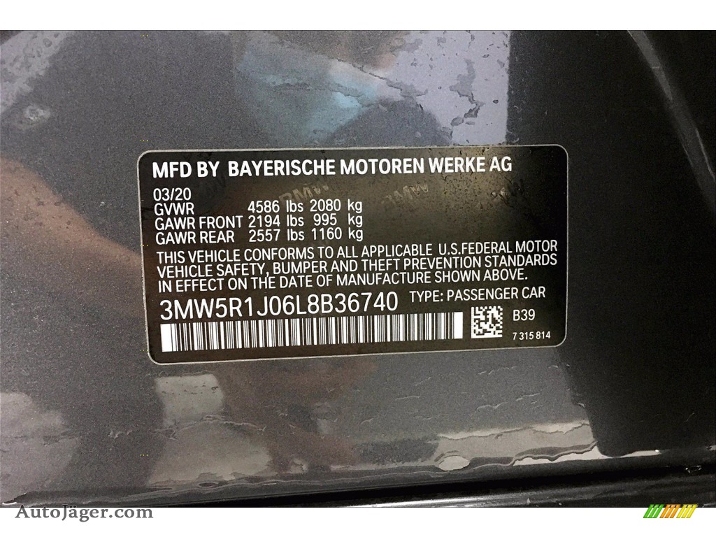 2020 3 Series 330i Sedan - Mineral Grey Metallic / Black photo #18