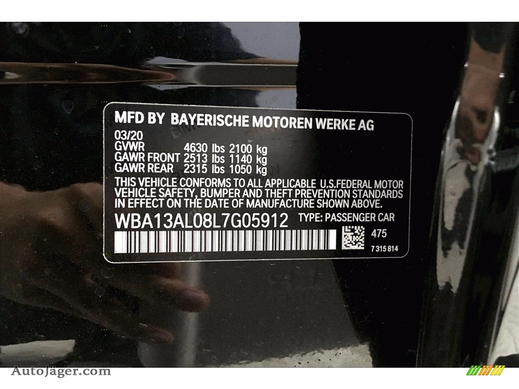 2020 2 Series M235i xDrive Grand Coupe - Black Sapphire Metallic / Black photo #18