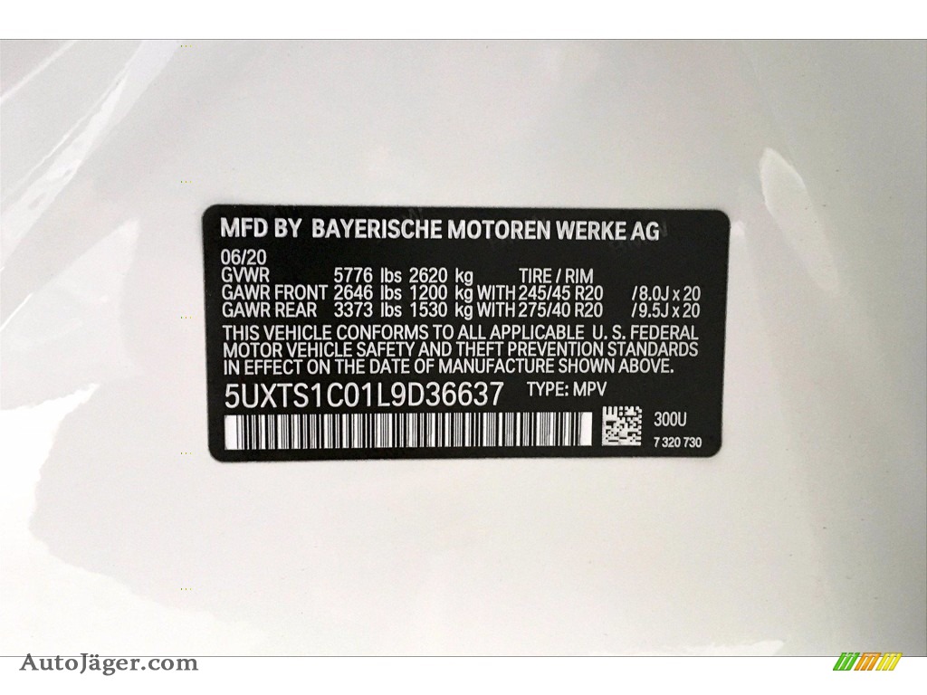 2020 X3 xDrive30e - Alpine White / Mocha photo #18