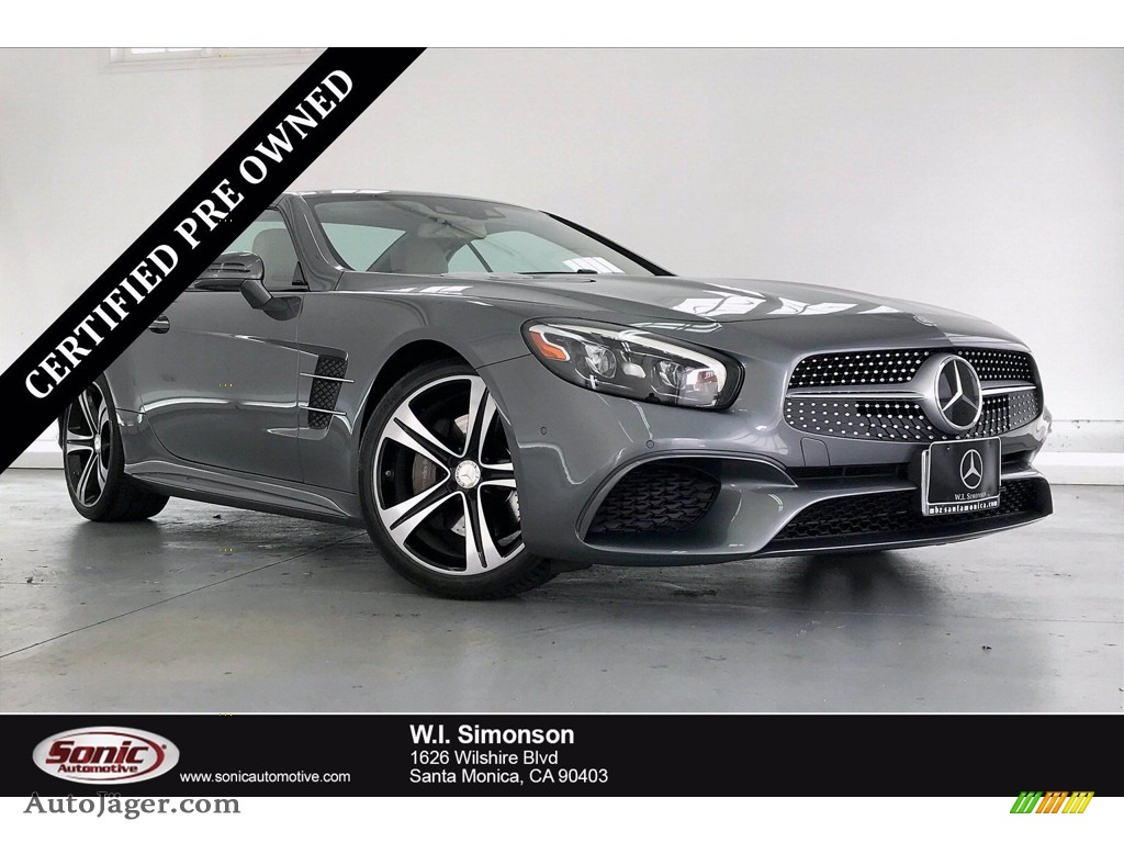 2017 SL 450 Roadster - Selenite Grey Metallic / Ginger Beige/Espresso Brown photo #1 2017 SL 450 Roadster - Selenite Grey Metallic / Ginger Beige/Espresso Brown photo #1