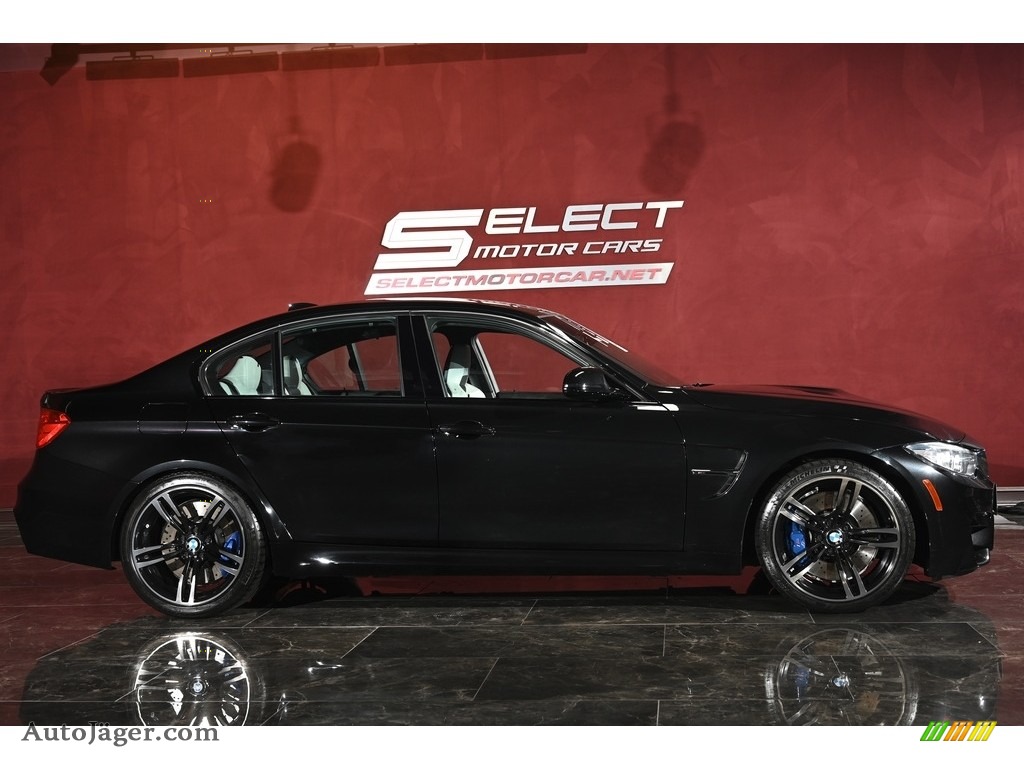 2015 M3 Sedan - Black Sapphire Metallic / Silverstone photo #4