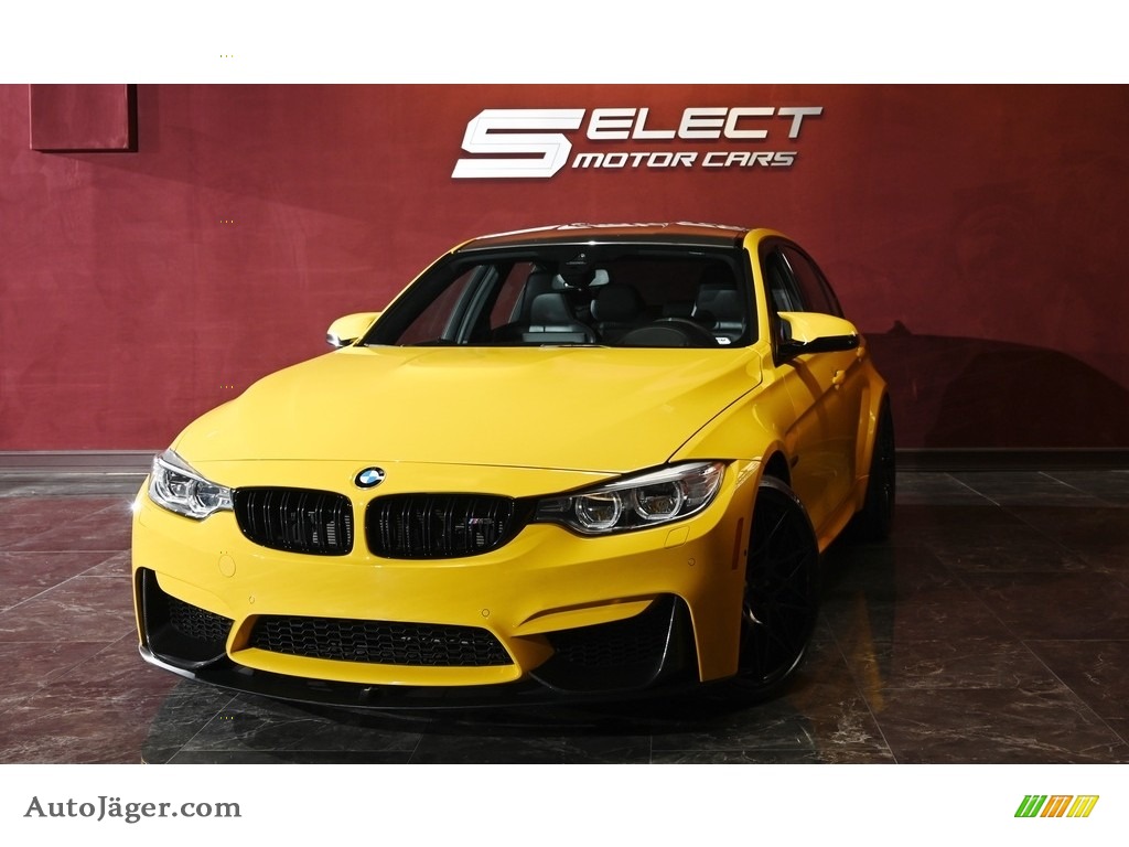 Speed Yellow / Black BMW M3 Sedan