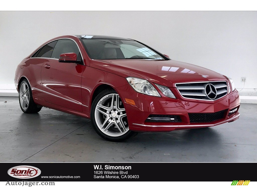 Mars Red / Natural Beige/Black Mercedes-Benz E 350 Coupe