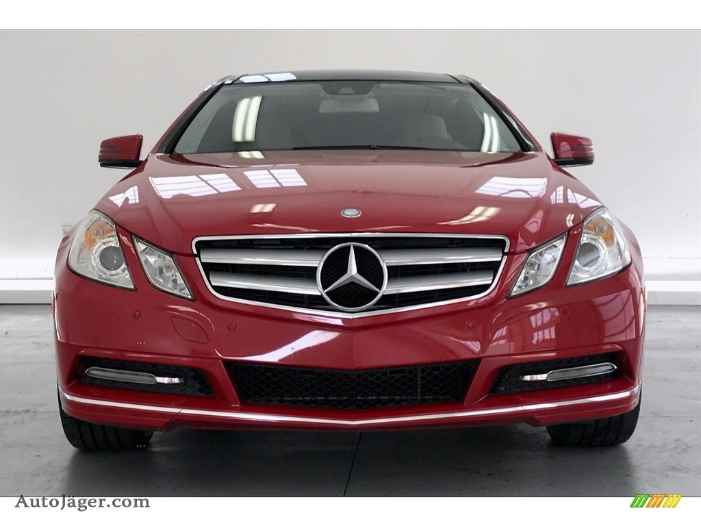 2013 E 350 Coupe - Mars Red / Natural Beige/Black photo #2