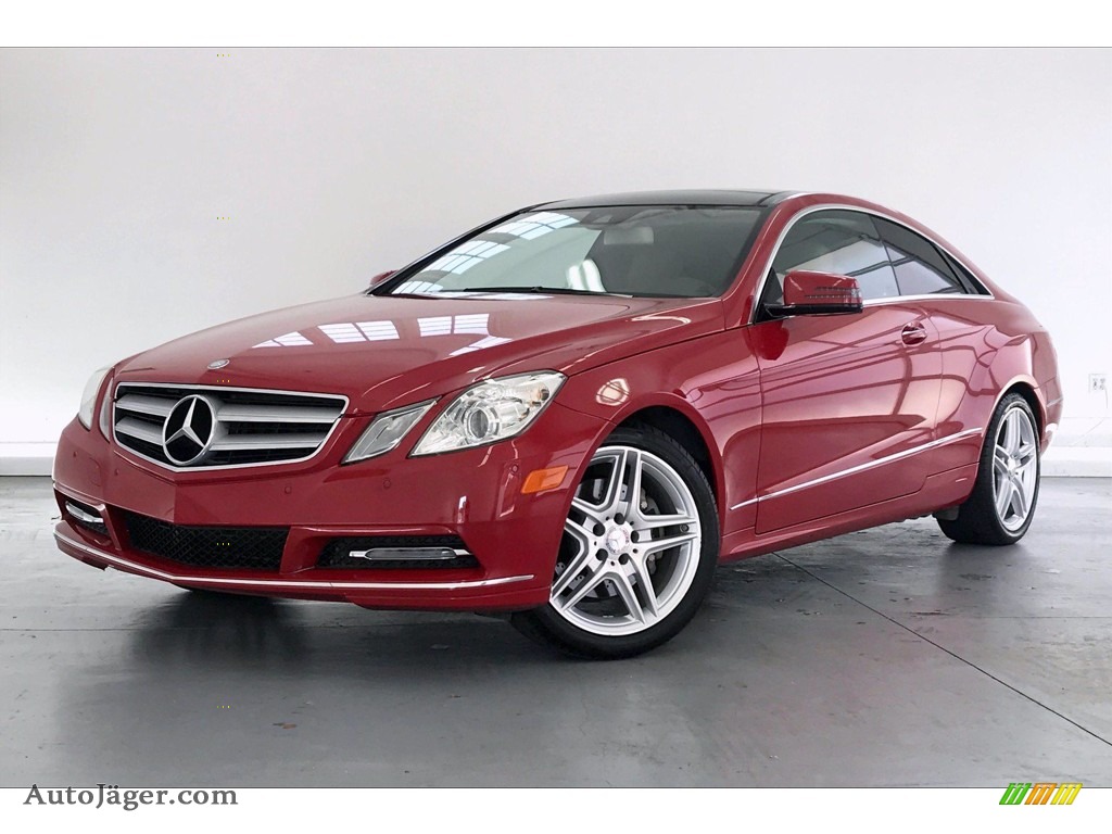 2013 E 350 Coupe - Mars Red / Natural Beige/Black photo #12