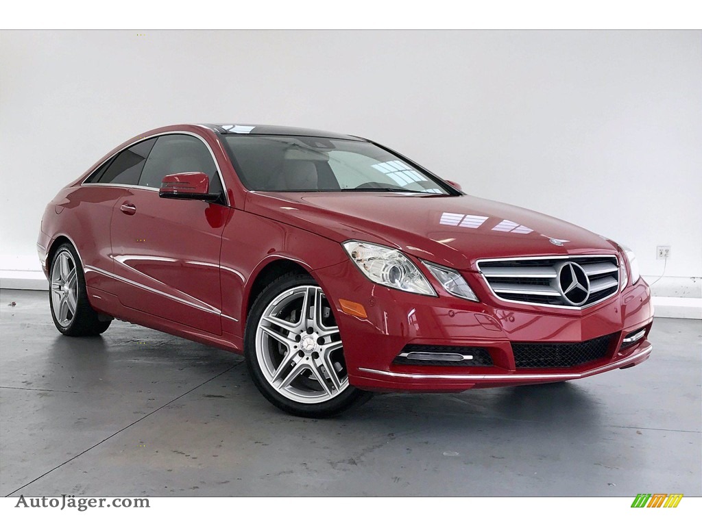 2013 E 350 Coupe - Mars Red / Natural Beige/Black photo #34