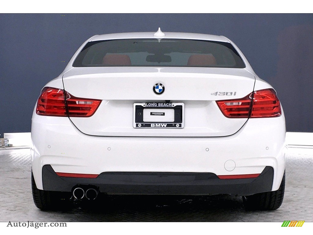2017 4 Series 430i Coupe - Alpine White / Coral Red photo #3