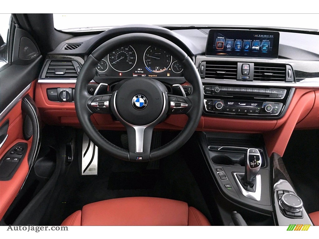 2017 4 Series 430i Coupe - Alpine White / Coral Red photo #4