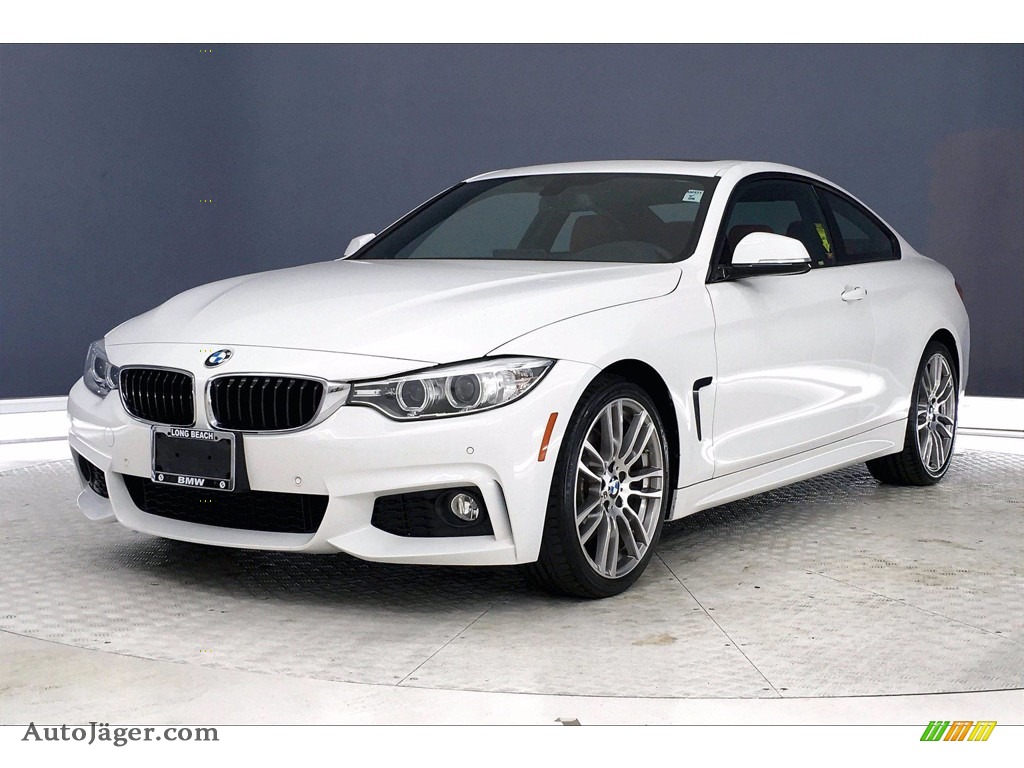 2017 4 Series 430i Coupe - Alpine White / Coral Red photo #12