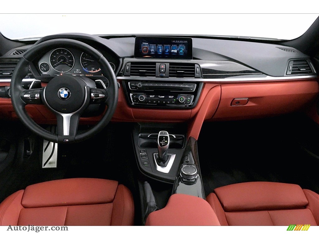 2017 4 Series 430i Coupe - Alpine White / Coral Red photo #15