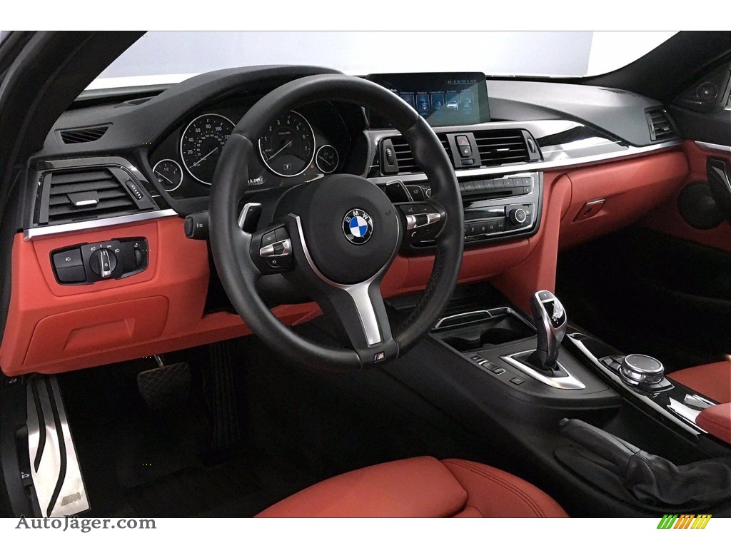 2017 4 Series 430i Coupe - Alpine White / Coral Red photo #21