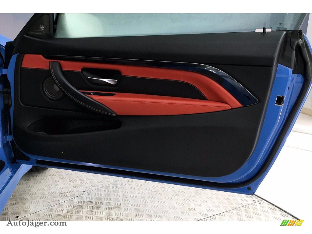 2018 M4 Coupe - Yas Marina Blue Metallic / Sakhir Orange/Black photo #24