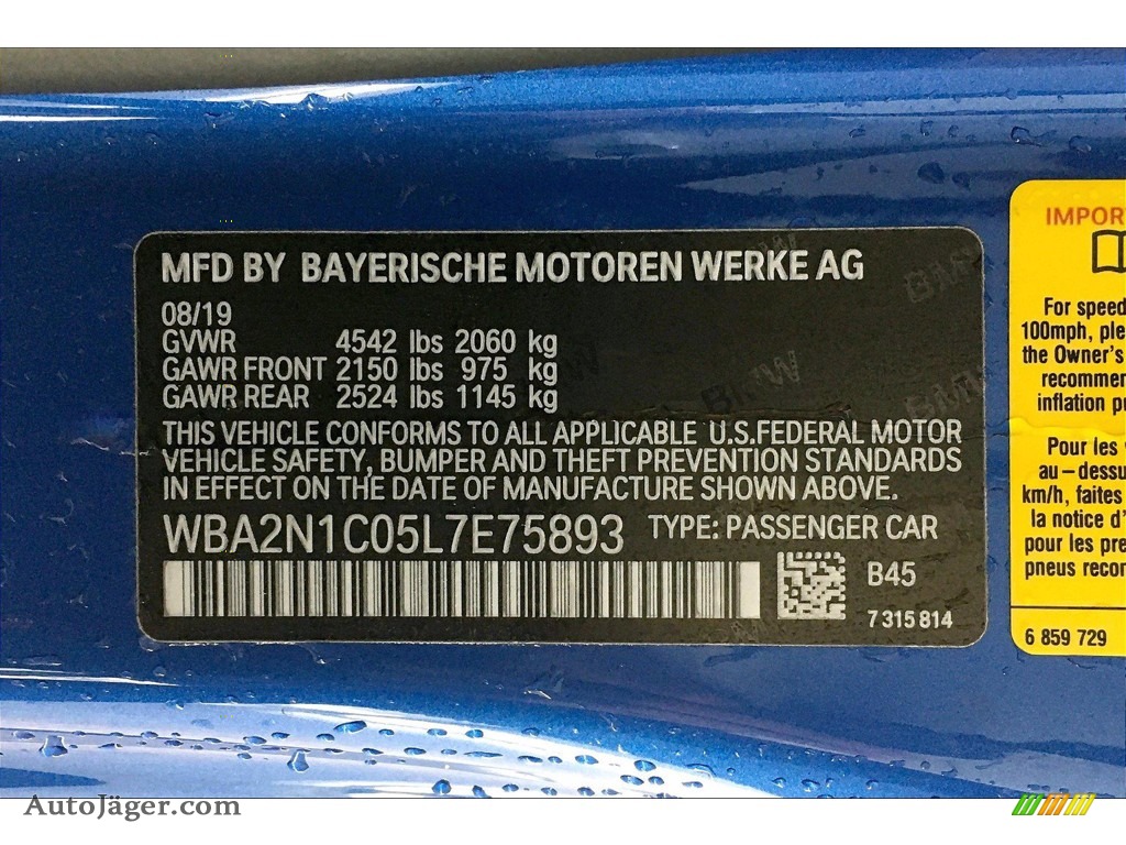 2020 2 Series M240i Convertible - Estoril Blue Metallic / Black photo #18