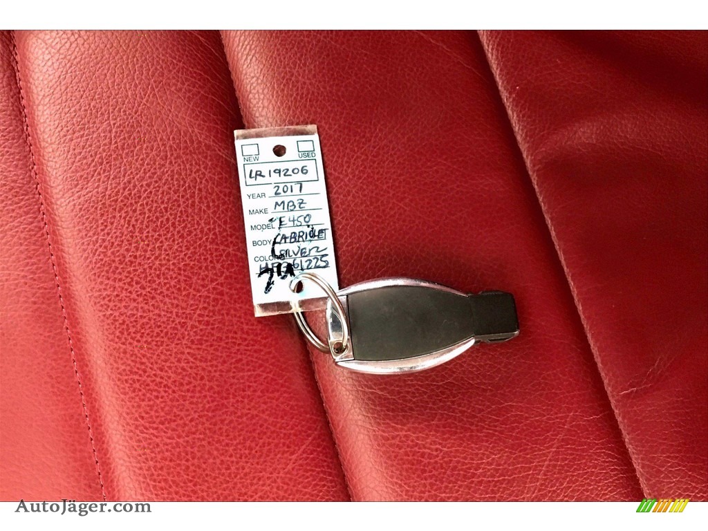 2017 E 400 Cabriolet - Iridium Silver Metallic / Red/Black photo #11