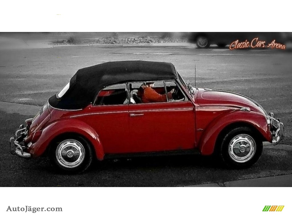 1967 Beetle Convertible - Ruby Red / Black photo #1
