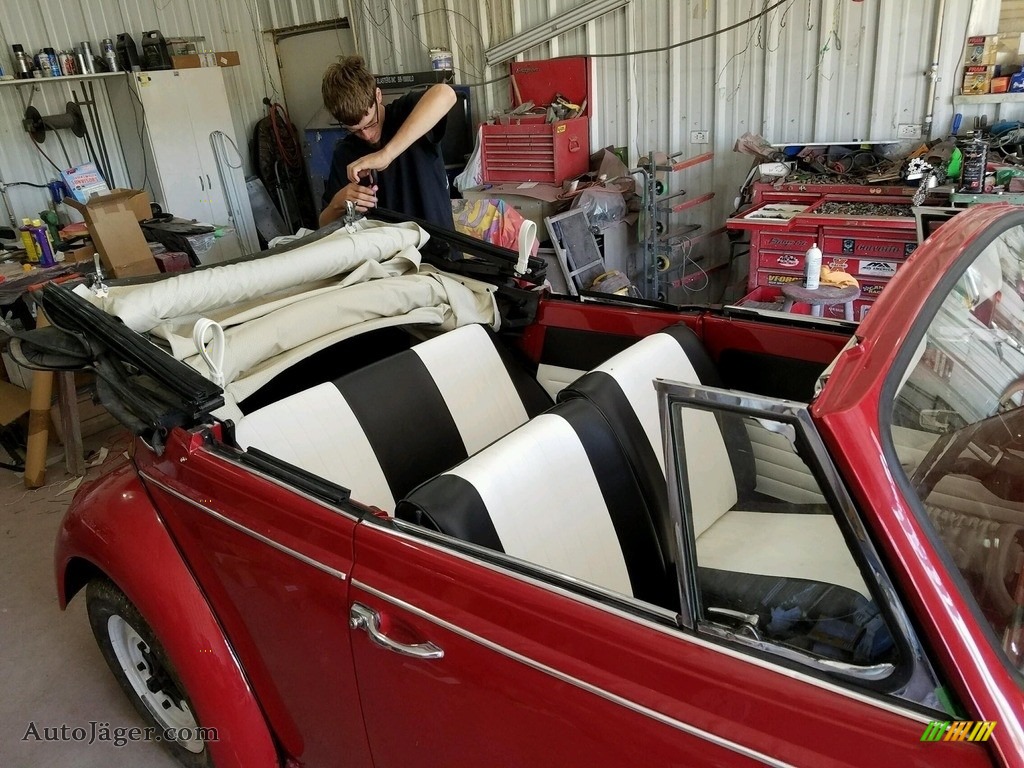 1967 Beetle Convertible - Ruby Red / Black photo #4