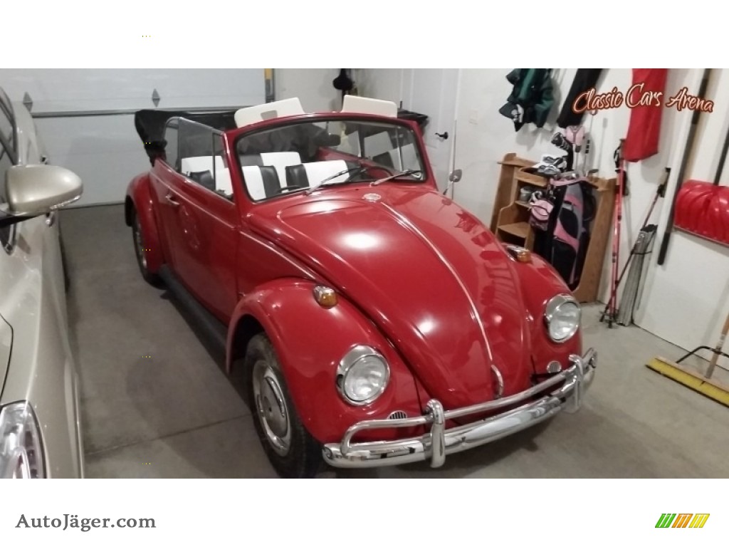 1967 Beetle Convertible - Ruby Red / Black photo #5