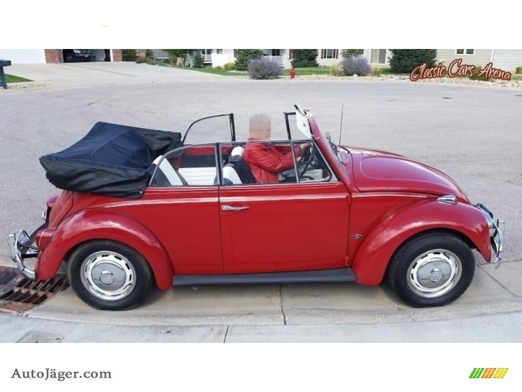 1967 Beetle Convertible - Ruby Red / Black photo #6