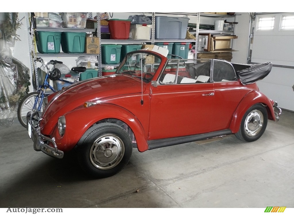 1967 Beetle Convertible - Ruby Red / Black photo #7
