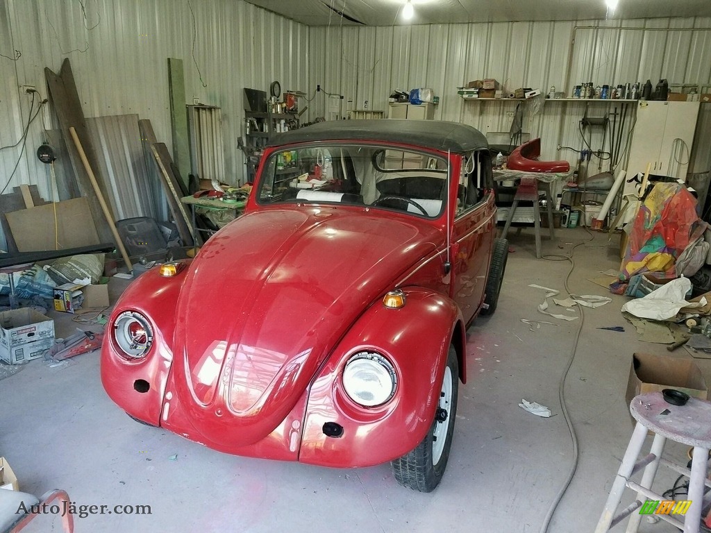 1967 Beetle Convertible - Ruby Red / Black photo #16