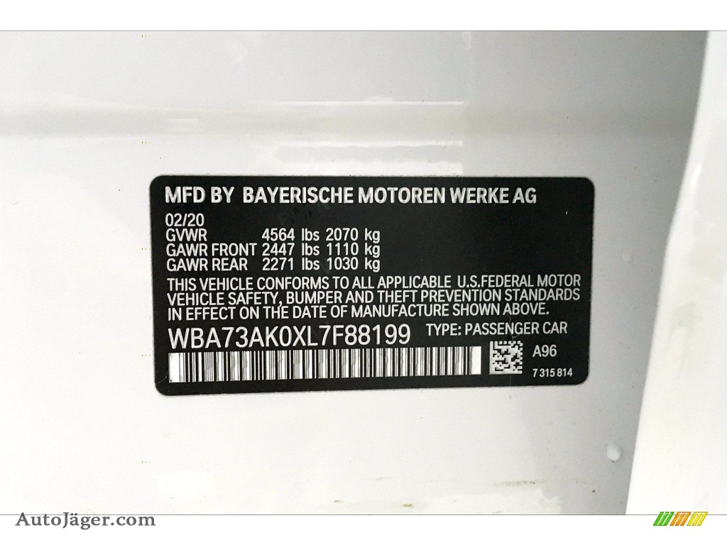 2020 2 Series 228i xDrive Gran Coupe - Mineral White Metallic / Black photo #18