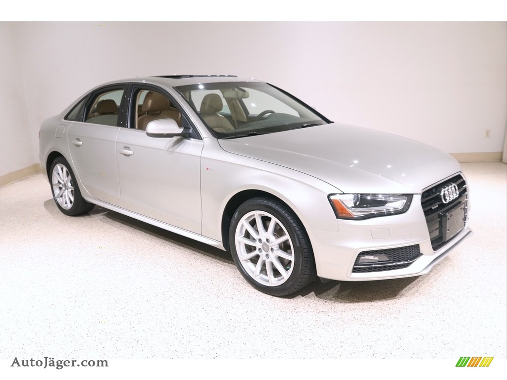 Cuvee Silver Metallic / Velvet Beige/Moor Brown Audi A4 2.0T quattro Sedan