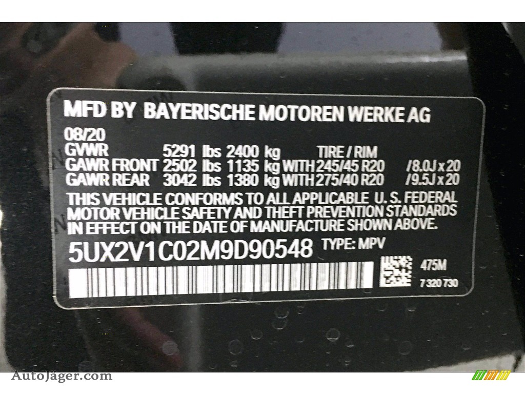 2021 X4 xDrive30i - Black Sapphire Metallic / Tacora Red photo #18