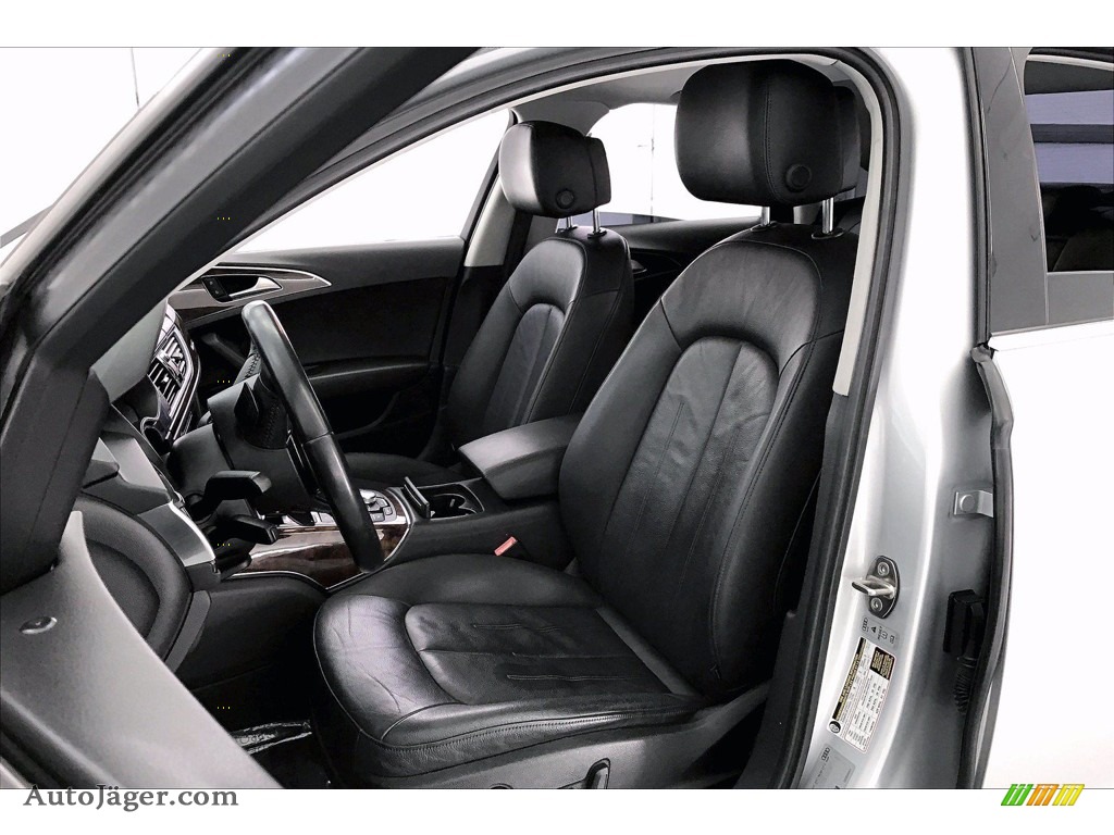 2015 A6 2.0T Premium quattro Sedan - Ice Silver Metallic / Black photo #14
