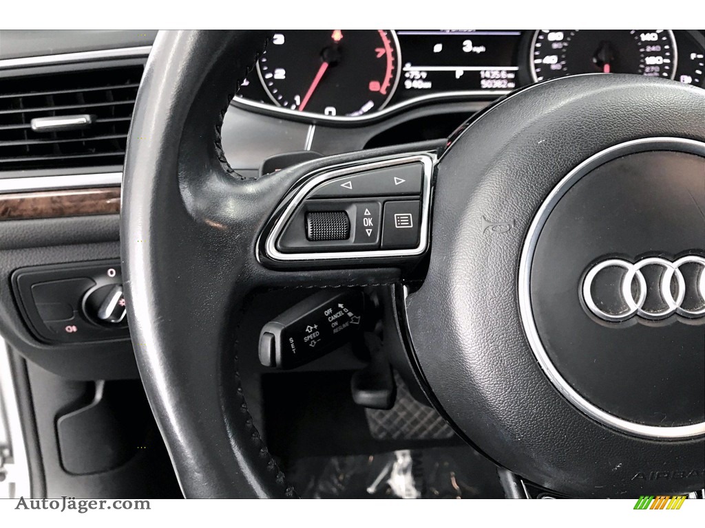 2015 A6 2.0T Premium quattro Sedan - Ice Silver Metallic / Black photo #18