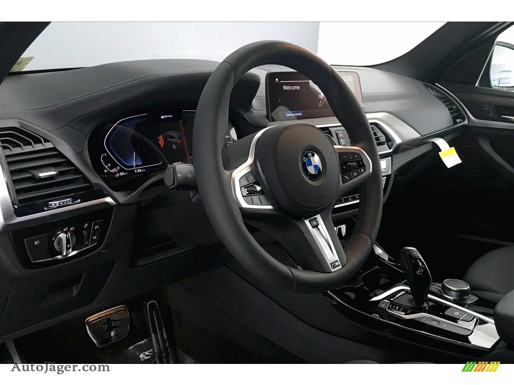 2021 X3 xDrive30e - Carbon Black Metallic / Black photo #7