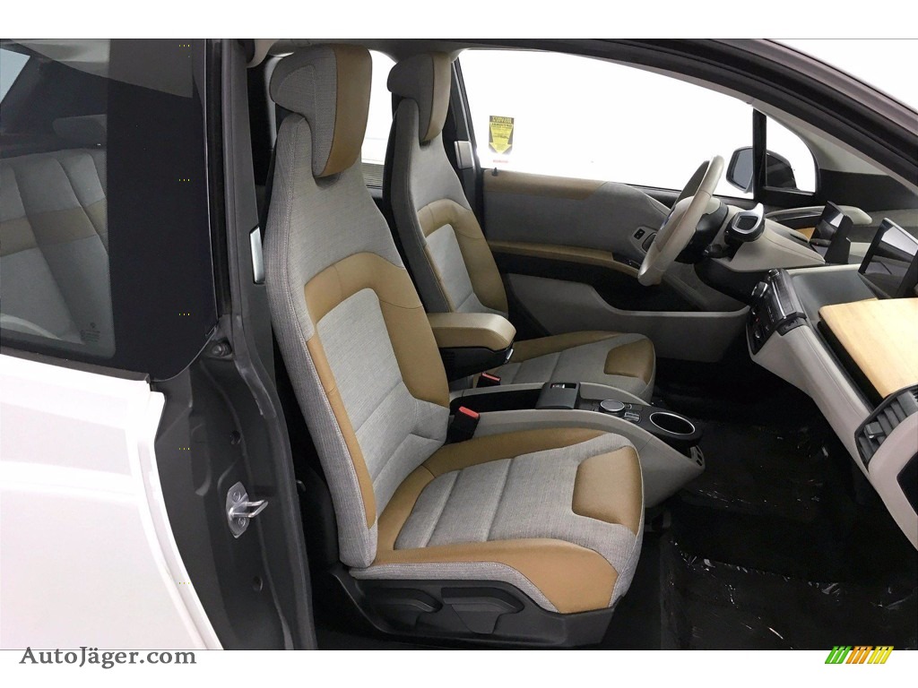 2017 i3 with Range Extender - Capparis White / Giga Cassia Natural Leather/Carum Spice Grey Wool Cloth photo #6