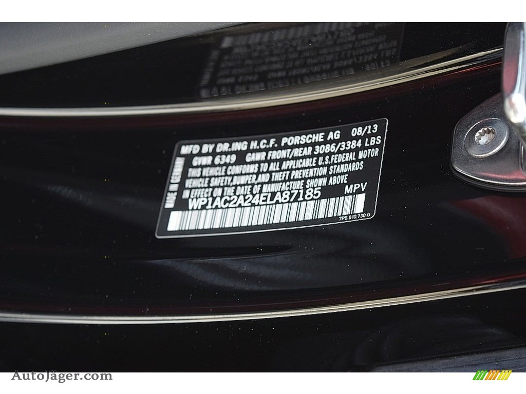 2014 Cayenne Turbo S - Jet Black Metallic / Black/Carrera Red photo #95