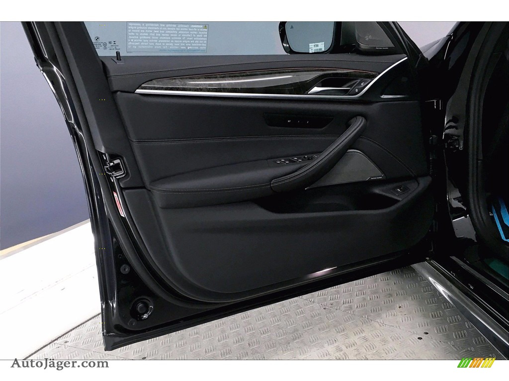 2021 5 Series M550i xDrive Sedan - Black Sapphire Metallic / Black photo #13