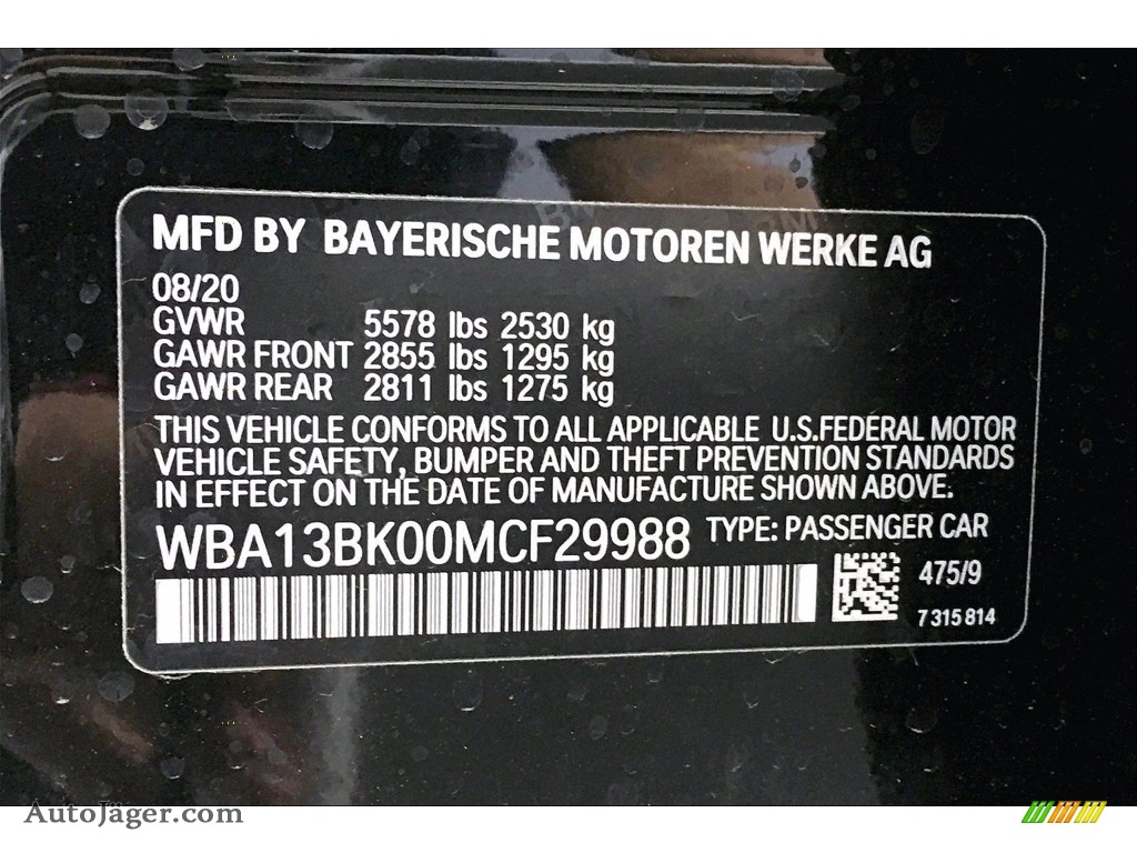 2021 5 Series M550i xDrive Sedan - Black Sapphire Metallic / Black photo #18