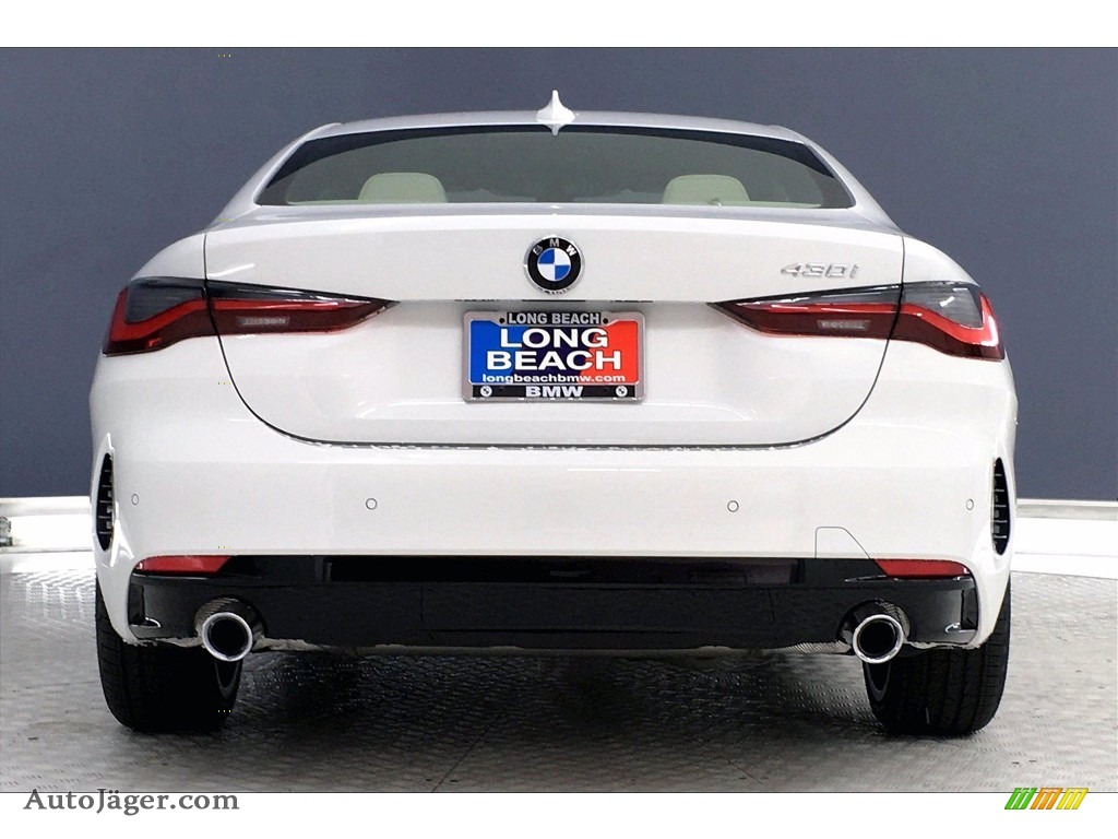 2021 4 Series 430i Coupe - Alpine White / Canberra Beige photo #4