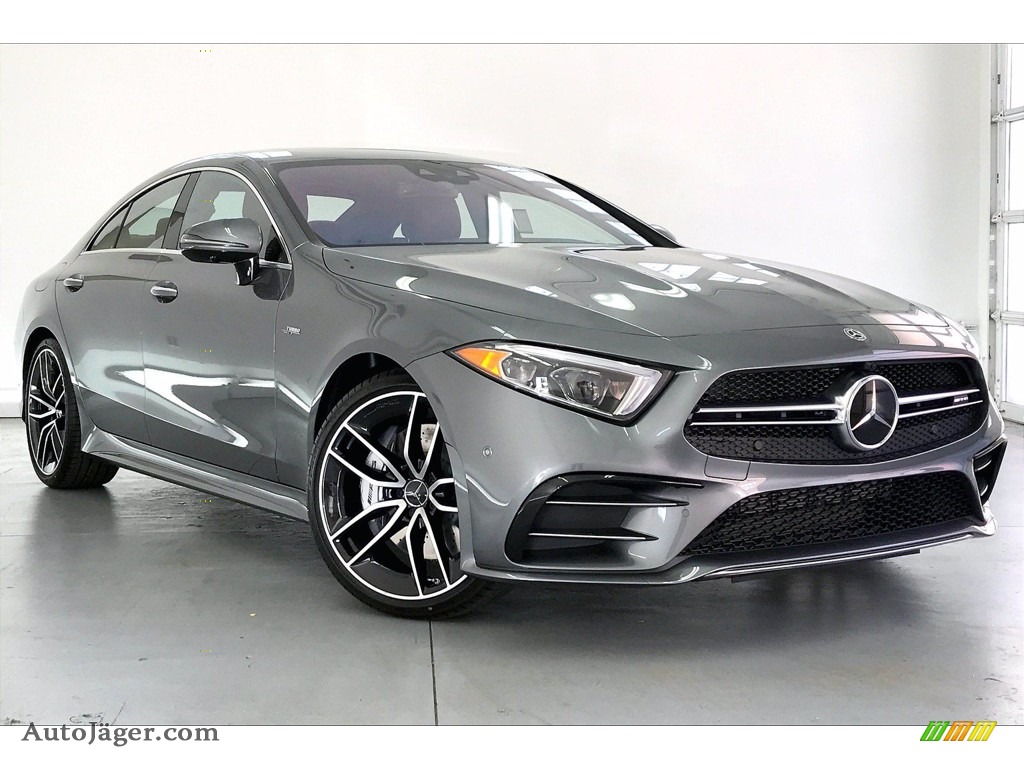 2021 CLS 53 AMG 4Matic Coupe - Selenite Gray Metallic / Bengal Red/Black photo #12