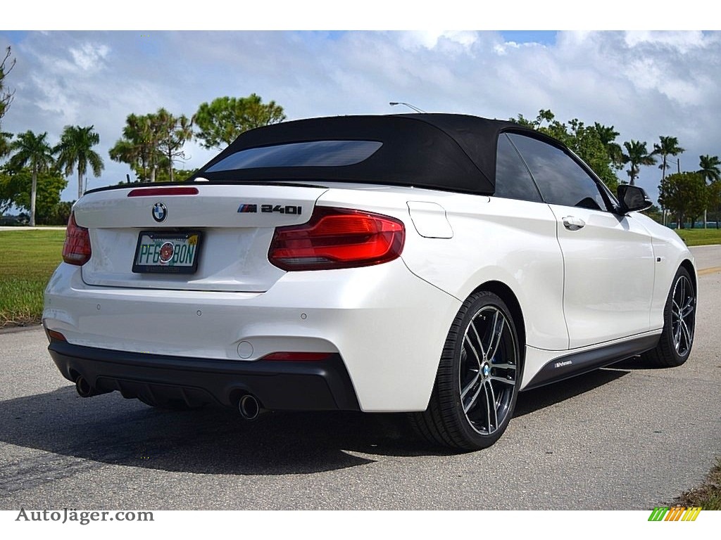 2019 2 Series M240i Convertible - Mineral White Metallic / Coral Red photo #15