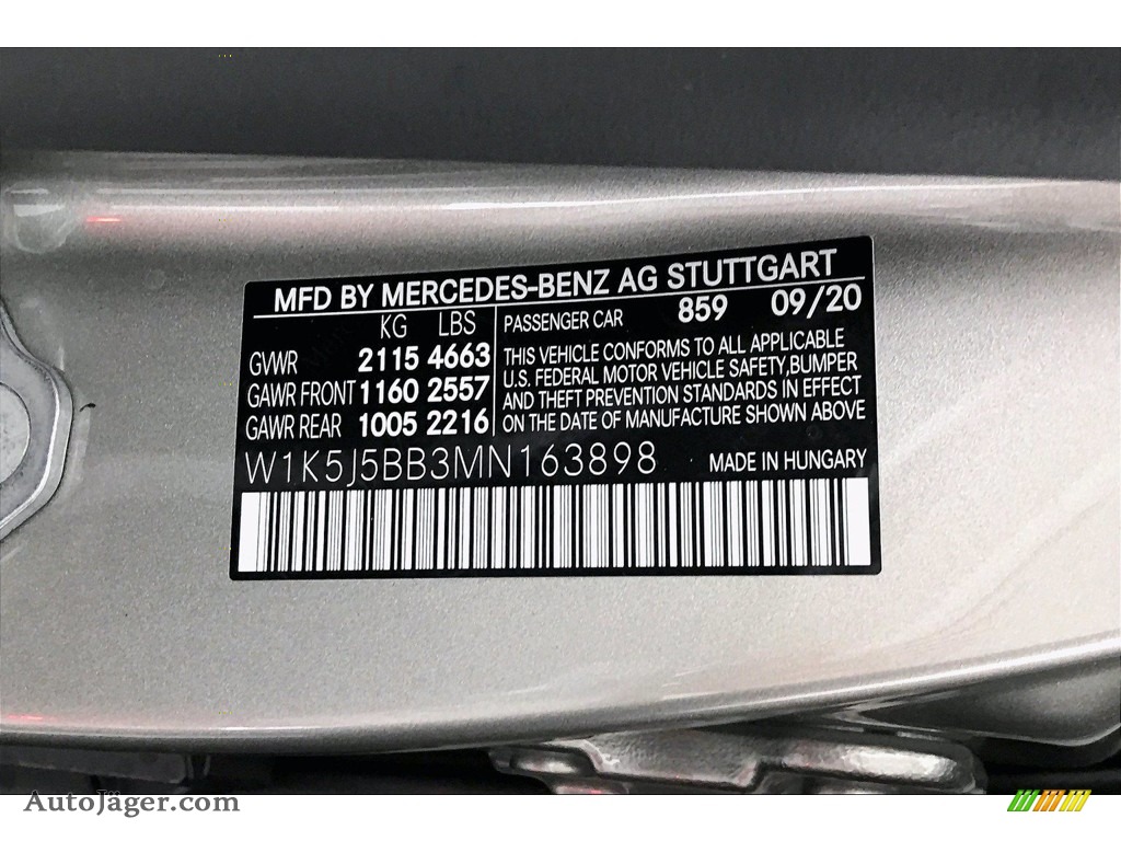 2021 CLA AMG 35 Coupe - Mojave Silver Metallic / Neva Gray/Black photo #11
