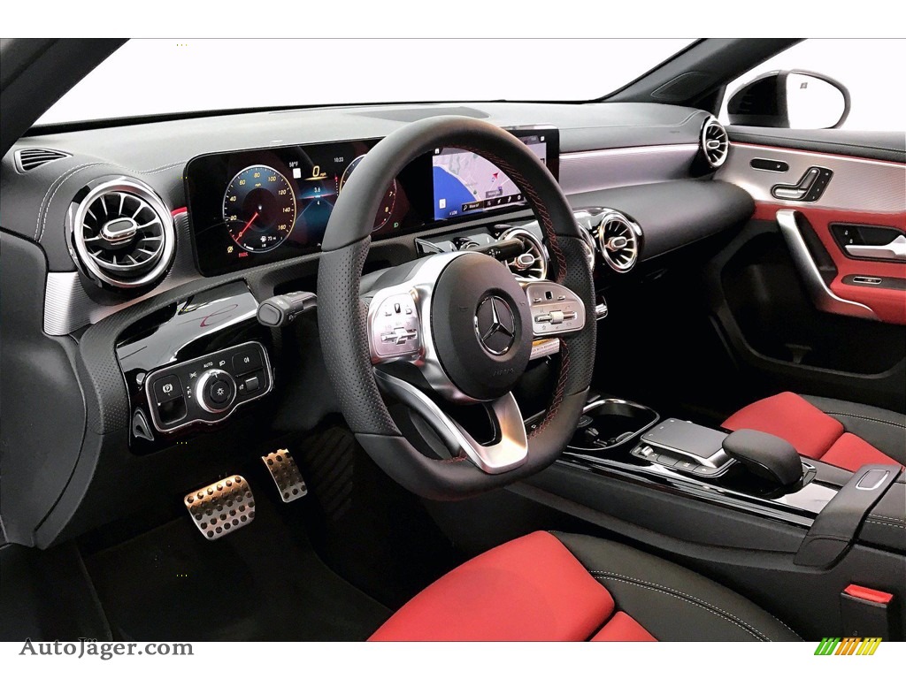 2021 A 220 Sedan - Digital White Metallic / Classic Red/Black photo #4