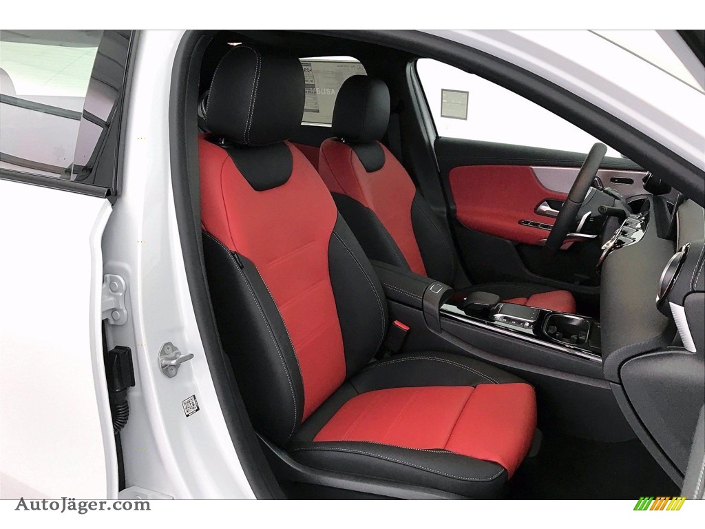 2021 A 220 Sedan - Digital White Metallic / Classic Red/Black photo #5