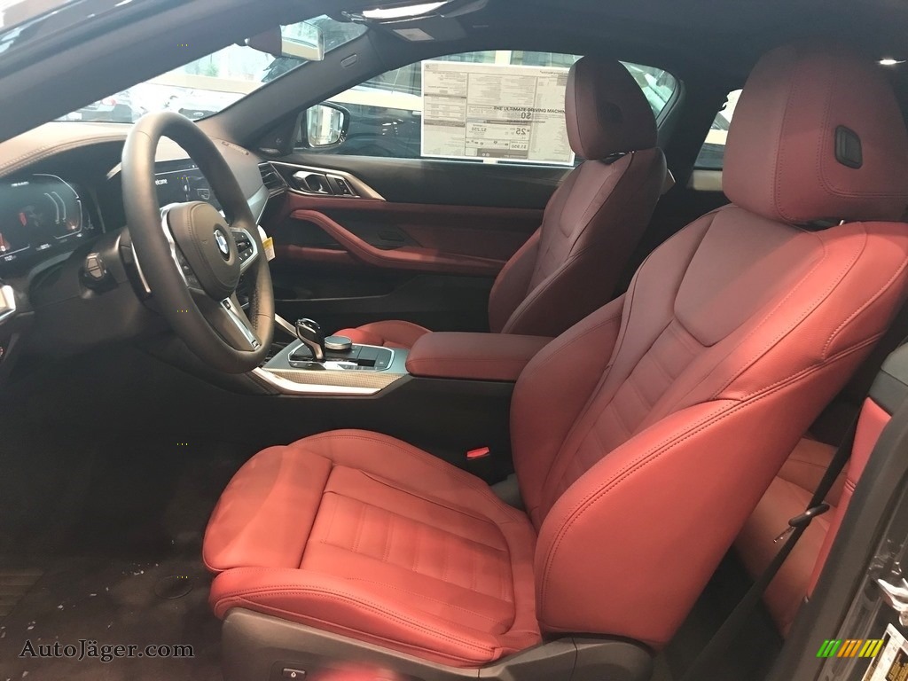 2021 4 Series M440i xDrive Coupe - Dravite Grey Metallic / Tacora Red photo #3
